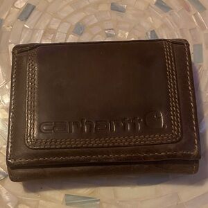 Carhartt Leather Wallet Men’s Brown Trifold